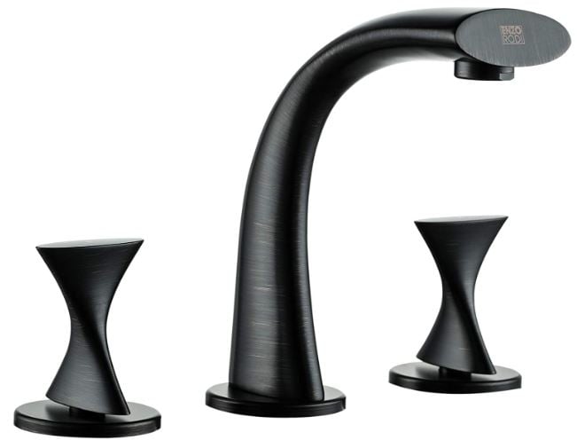 ENZO RODI Contemporary style solid brass two handles widespread bathroom sink faucet