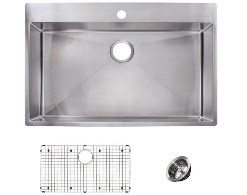 Franke’s HFS3322-1 KIT Stainless Steel Sink.