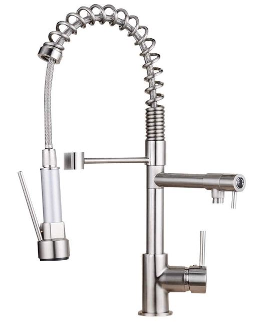 Ollypulse Kitchen Faucet with Swivel Pull Out and High-Pressure Spout