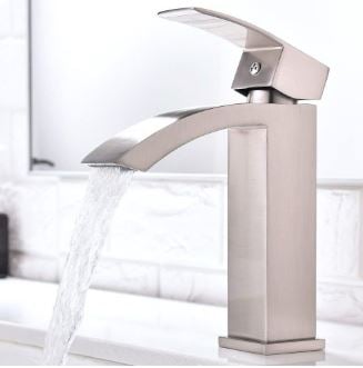 Friho Single Handle Waterfall Style Bathroom Sink Faucet